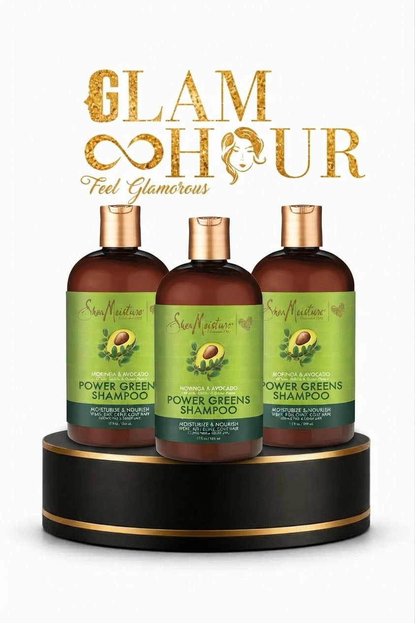Shea Moisture Moringa & Avocado Power Greens Shampoo (with kale, matcha & green algae)