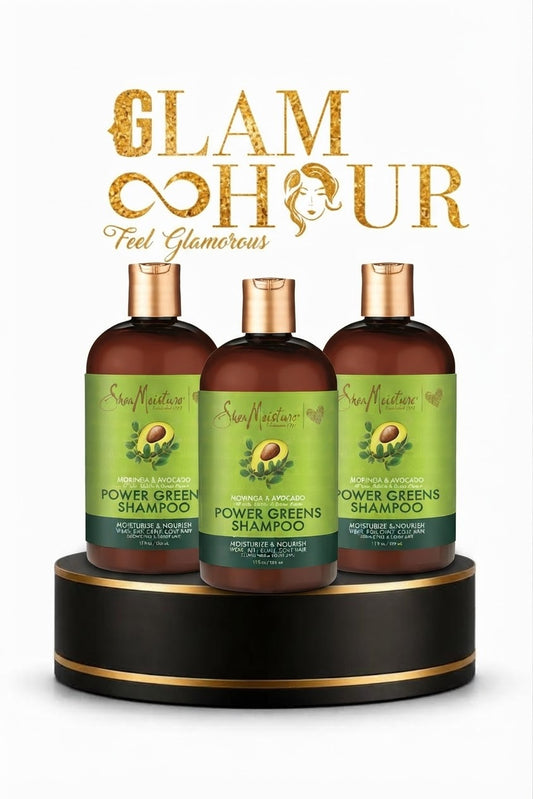 Shea Moisture Moringa & Avocado Power Greens Shampoo (with kale, matcha & green algae)