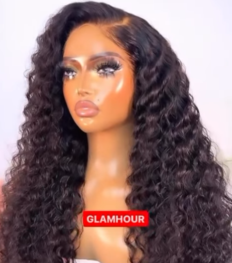 Peruvian Curly Lace Frontal Wig 4/27/4 - 20 inches
