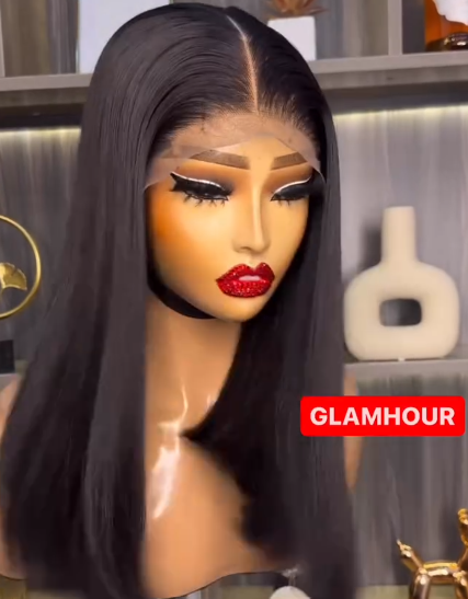 Super Double Drawn (SDD) Luxury HD Frontal Wig 1B 32 inches