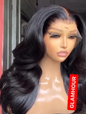 Peruvian Lace Frontal Wig 1B 30 inches