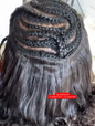 Mongolian Raw Hair 2x6 Closure 1B 12 inches