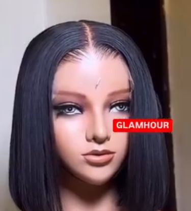 Super Double Drawn (SDD) Luxury HD Frontal Wig 1B 12 inches