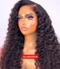 Peruvian Water Wave Lace Frontal Wig  1B 28 inches